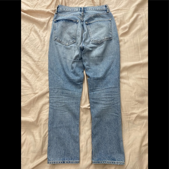 AGOLDE Riley High Rise Straight Crop in Renewal - Picture 4 of 5